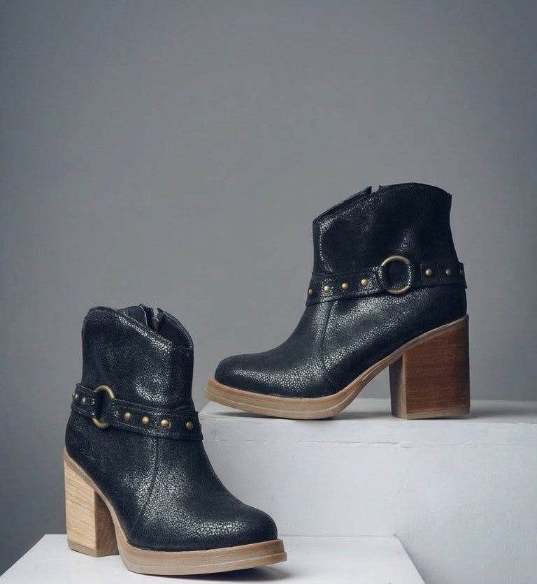 Botin Negro Brillo