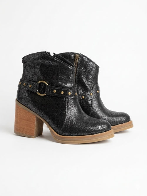 Botin Negro Brillo