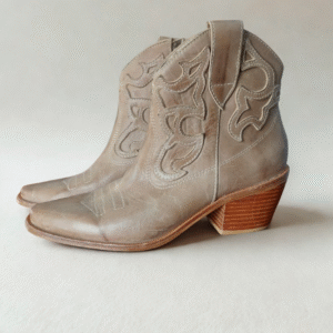 Botín Vaquero Becca Hueso