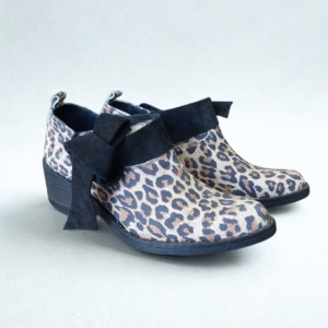 Botín Print Lazo Negro