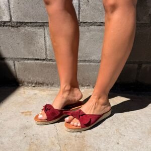 Sandalia Burdeo Lazo Yute