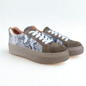 Zapatilla Taupe Snake
