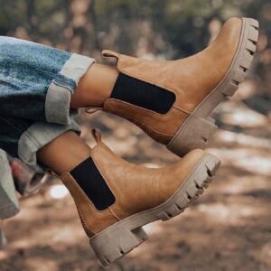 Botín Camel Elástico